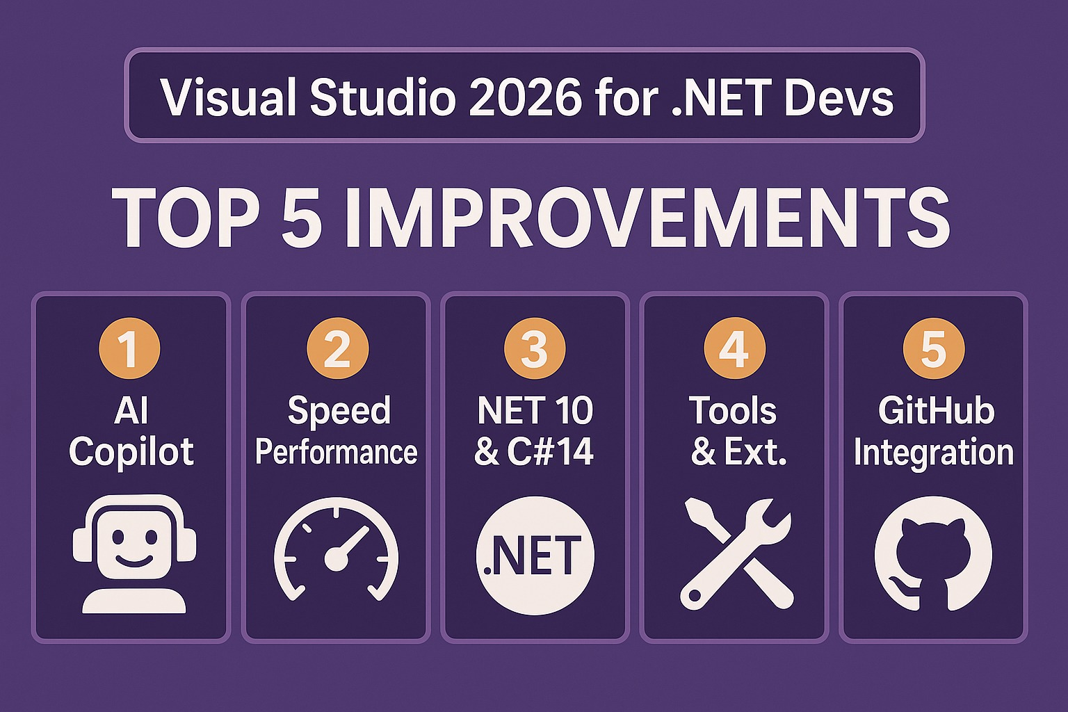 top 5 improvements in visual studio 2025