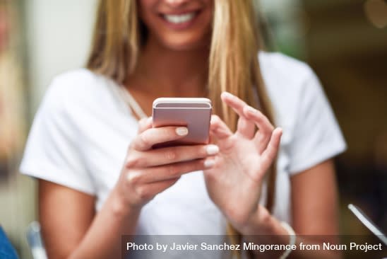 Reading an appointment reminder text message