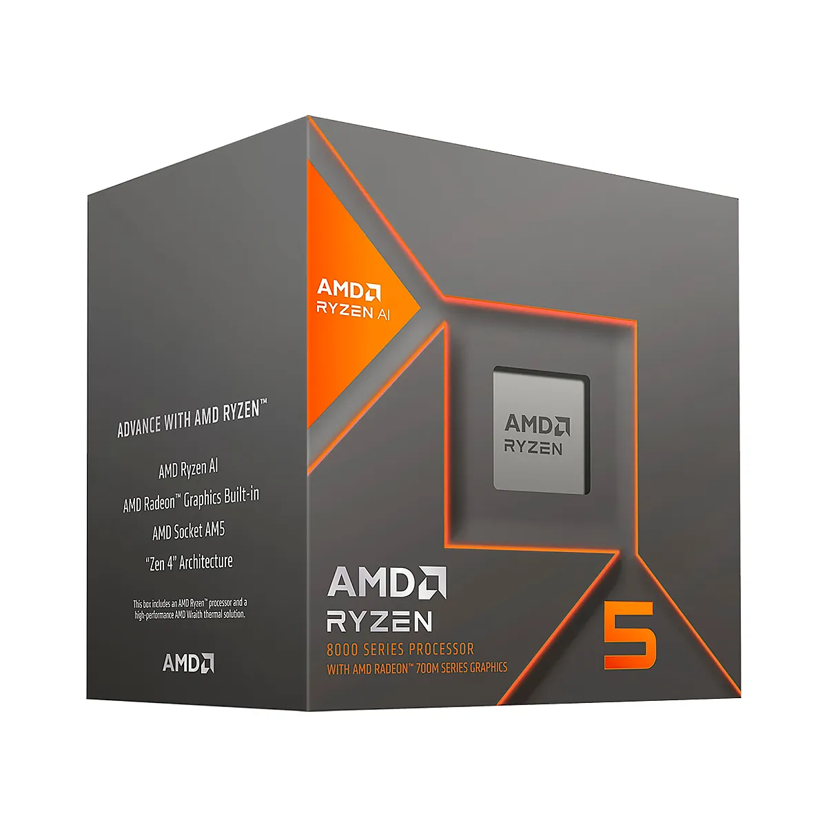 PROCESADOR AMD RYZEN 5 8600G AM5 5.0GHZ 6CORE 12HILOS CACHE 22MB 65W 