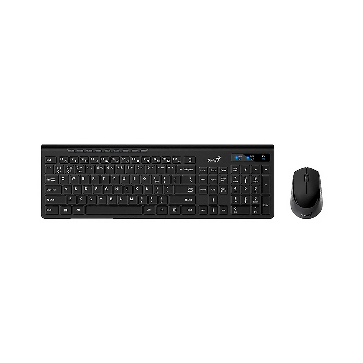 TECLADO - MOUSE GENIUS SLIMSTAR 8230 WIRELESS BLUETOOTH MULTIMEDIA USB BLACK