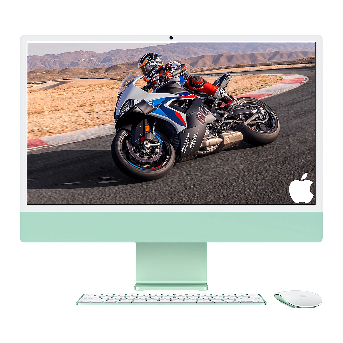 APPLE IMAC AIO M4 16GB 256GB-SSD 24INCH BT WIFI CAM. IOS GREEN