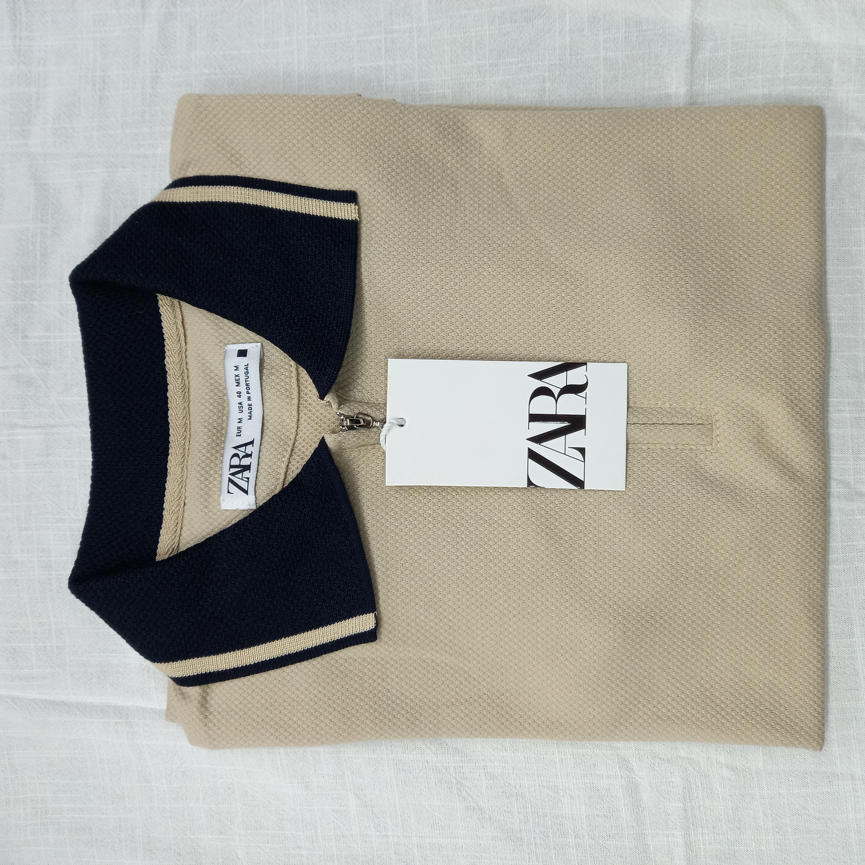 CAMISETA POLO CON CIERRE TELA BAMBY