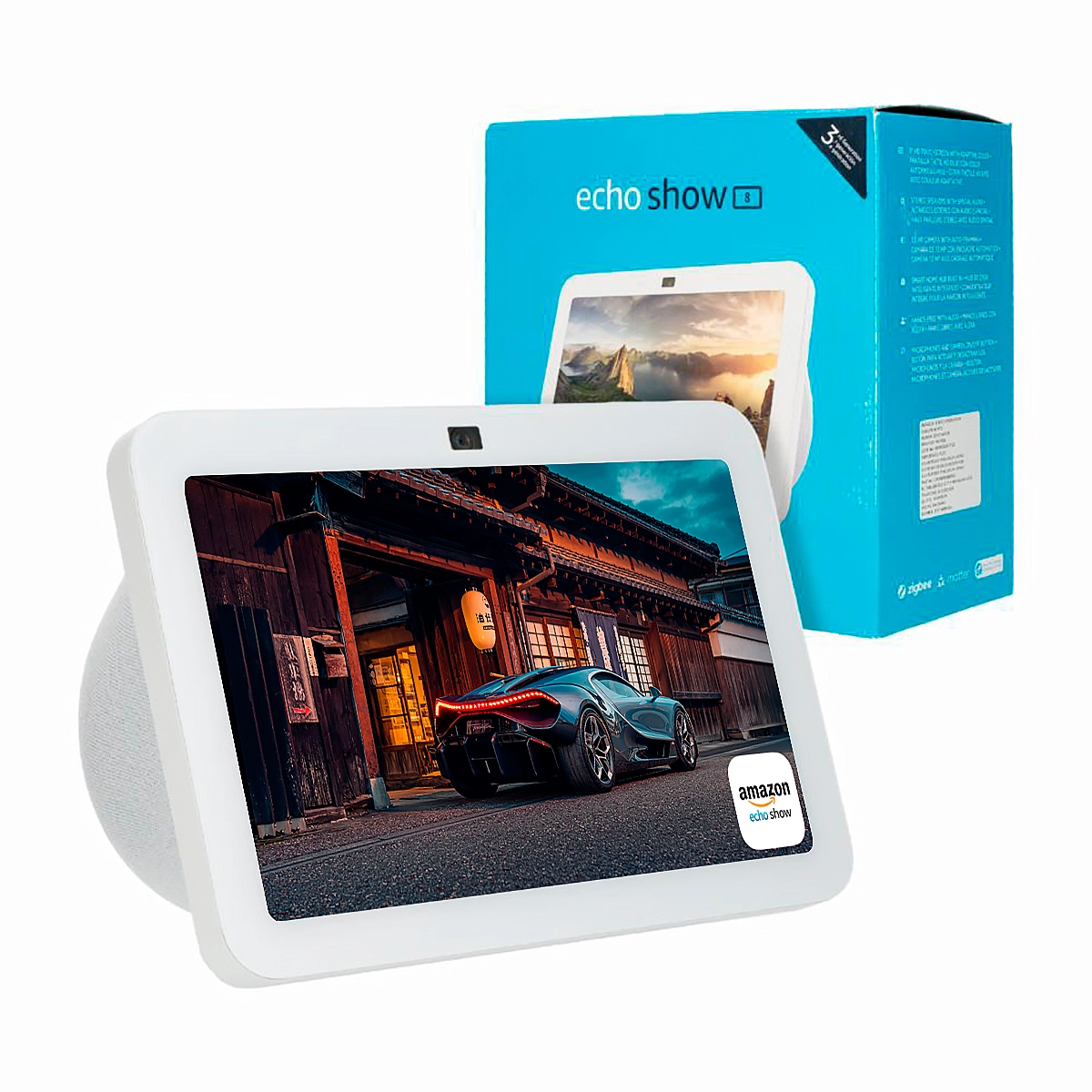SMART DISPLAY WITH SPEAKER AMAZON-ECHO SHOW 8INCH WITH ALEXA