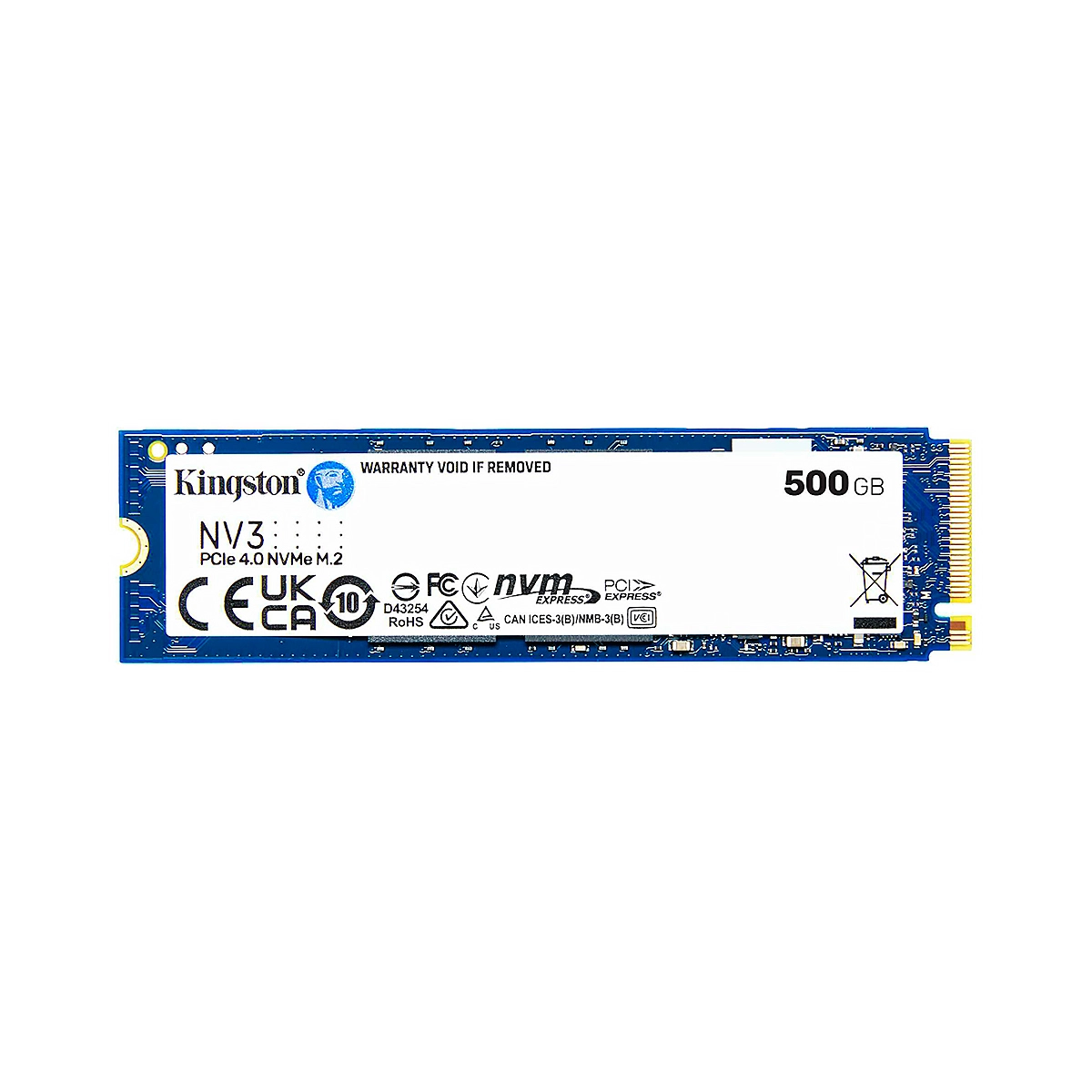 DISCO SSD KINGSTON 500GB M.2 2280 SNV3S-500G PCIe 4.0 x 4 NVMe 5000-3000MB-s