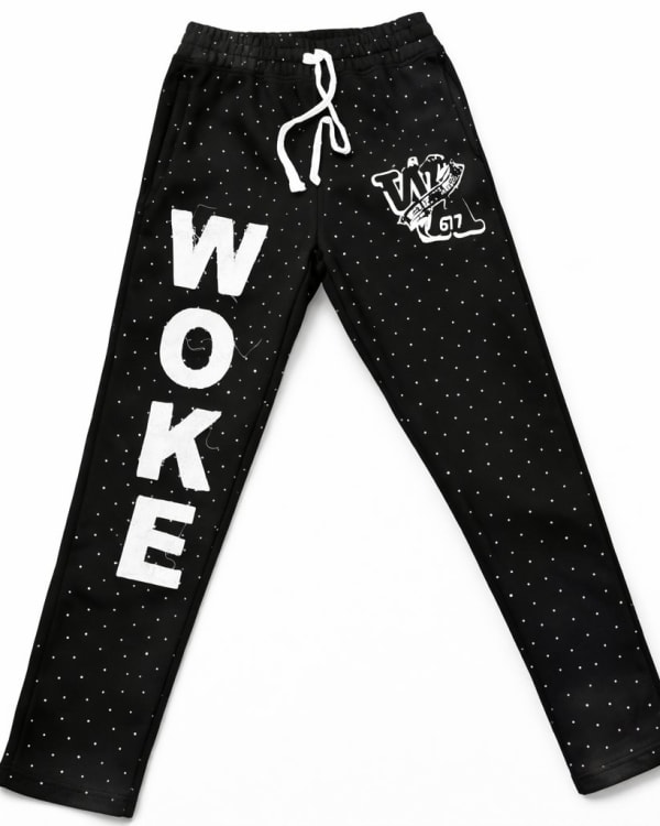 Woke Polka Black Jogger
