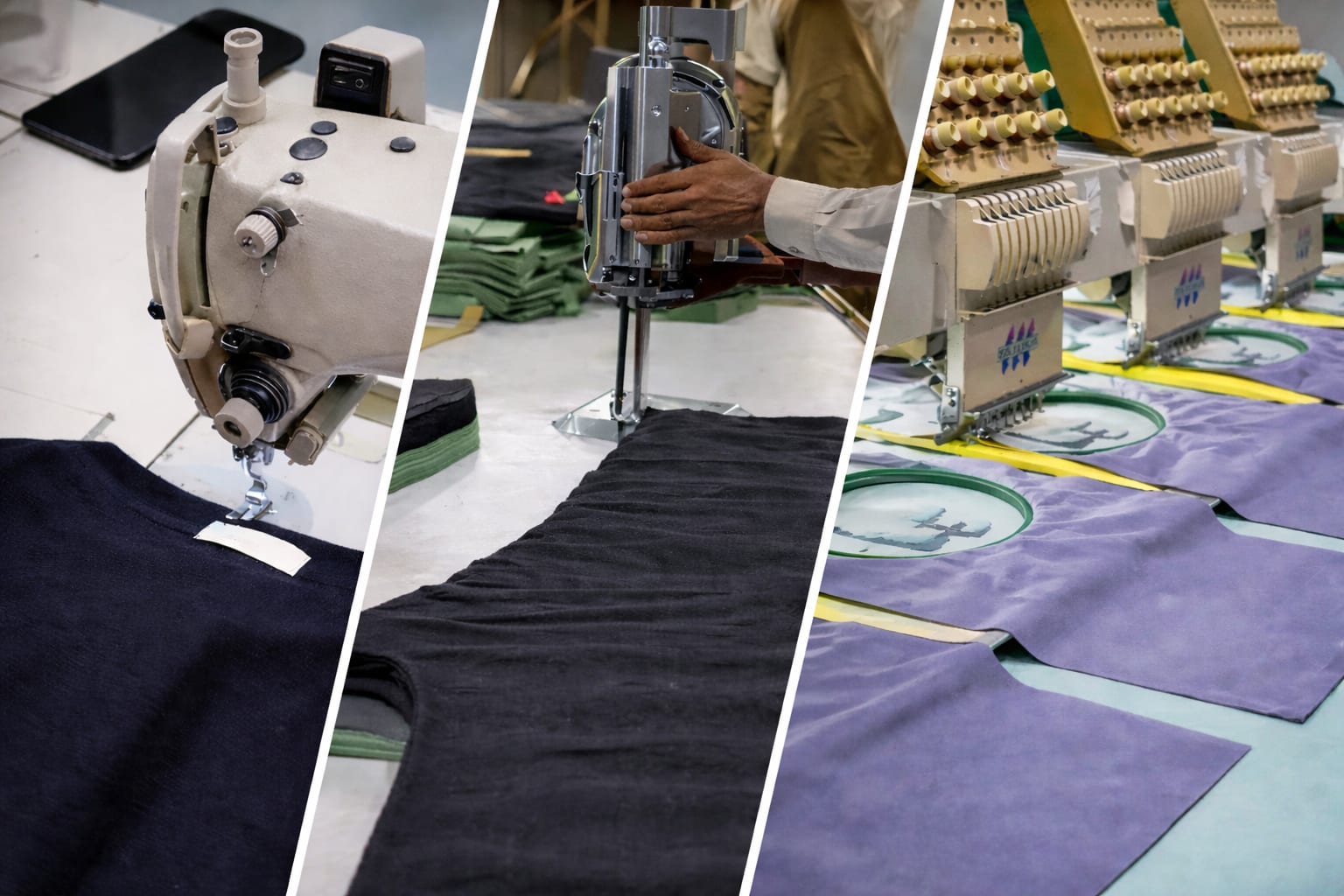 Professional Workwear production at UMAAS Exports