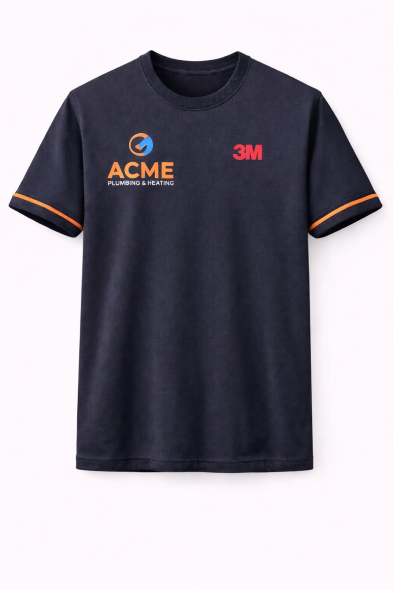 Custom uniform t-shirts made by UMAAS Exports