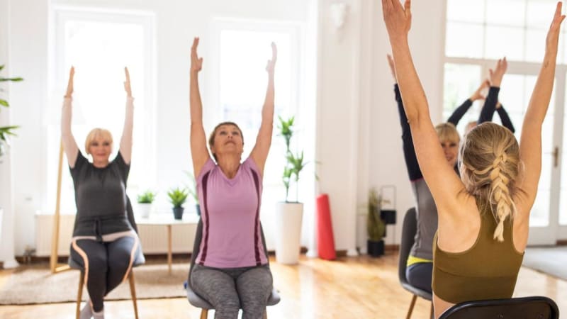 Lakshmi Voelker Chair Yoga Teacher Training