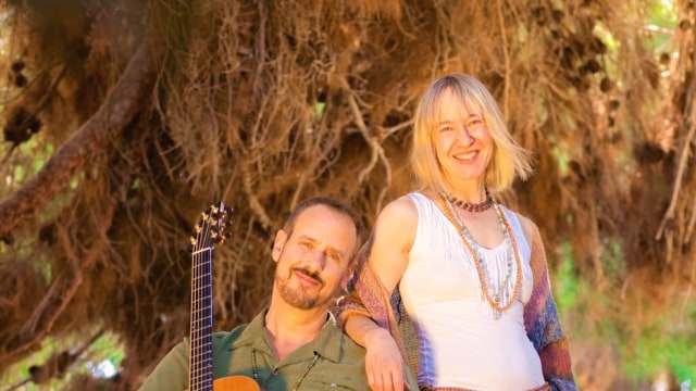 Shantala — Two musicians under willow trees