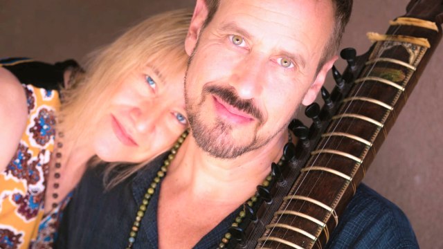 Shantala — Two musicians with stringed instruments close-up