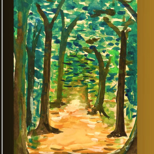 Komorebi sunlight through trees