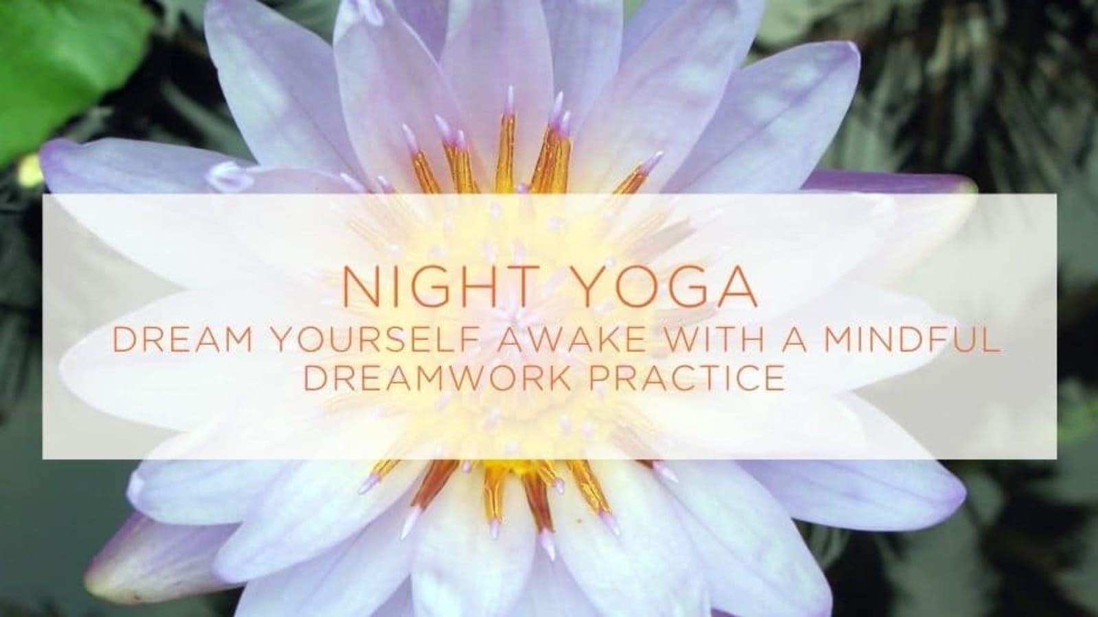 Night Yoga: Dream Yourself Awake with a Mindful Dreamwork Practice
