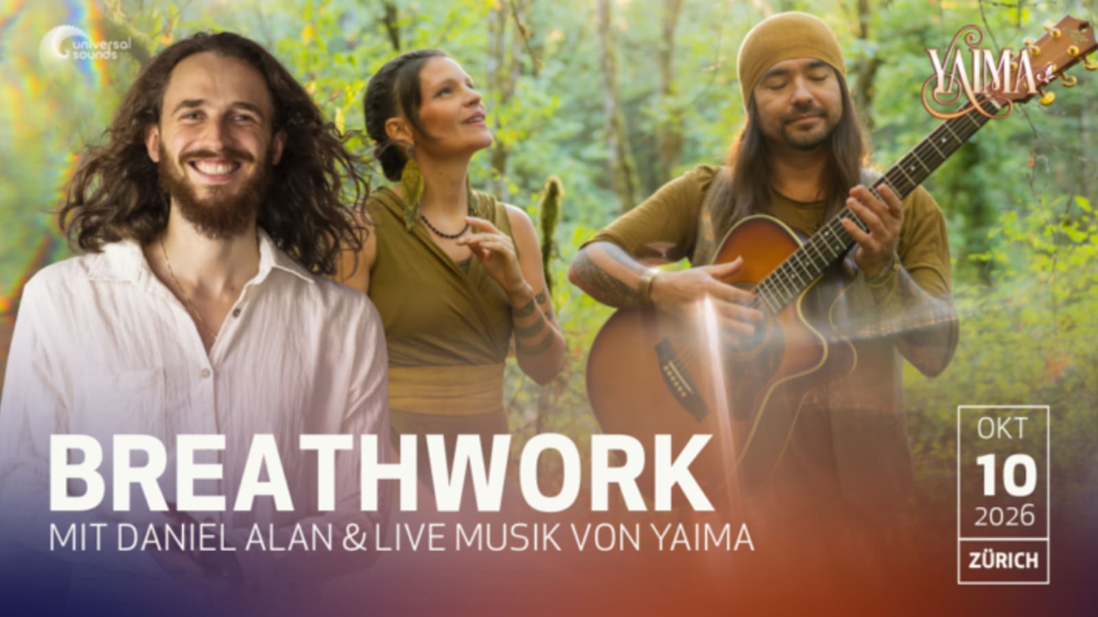 Daniel Alan - Breathwork - live music Yaima at Volkshaus Zürich