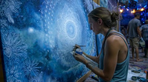Visionary artist and sacred mural
