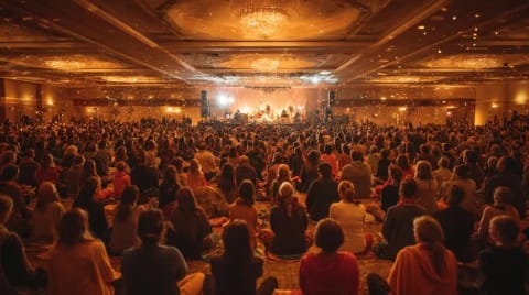 Large-scale live kirtan gathering