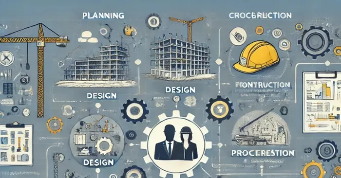Infografía sobre los beneficios y procesos de la interventoría en proyectos de construcción