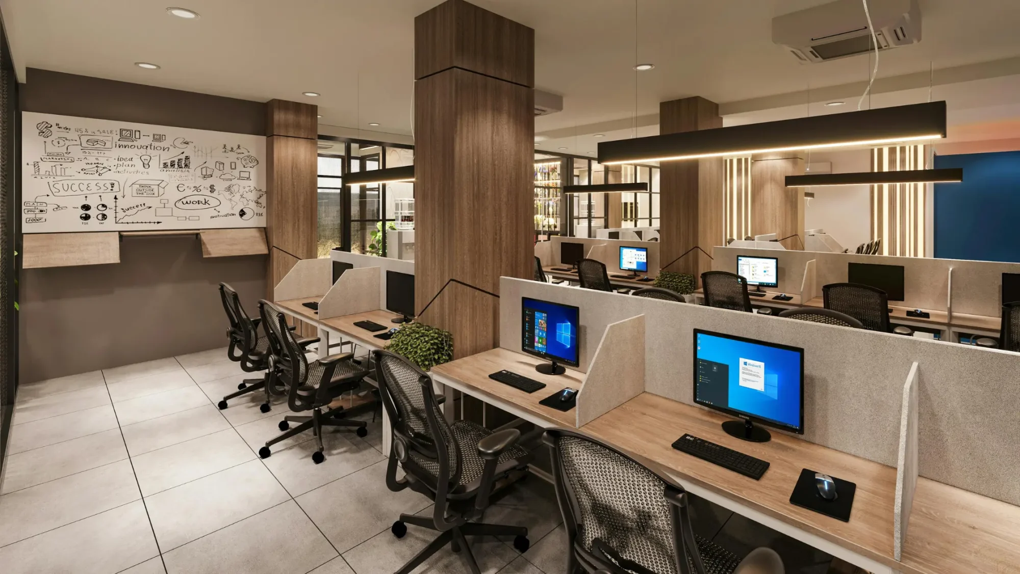 picture shows floor of office in new cairo