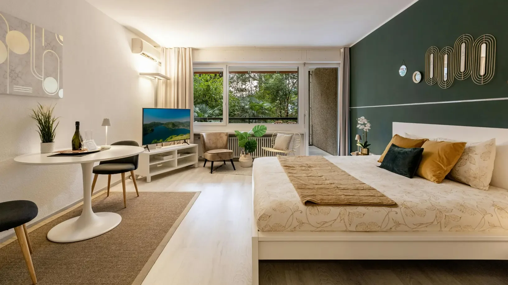 image shows the living room of Cairo Apartments