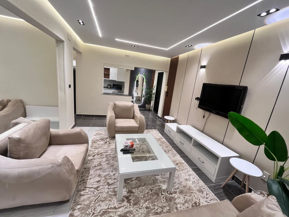 Modern Furnished Ground-Floor Apartment for Rent in Prime Maadi