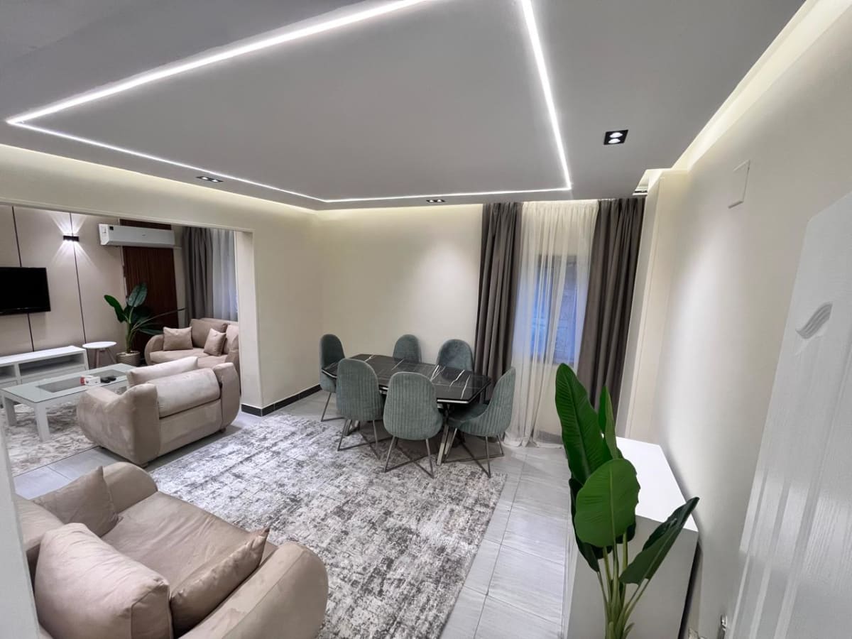 Modern Furnished Ground-Floor Apartment for Rent in Prime Maadi
