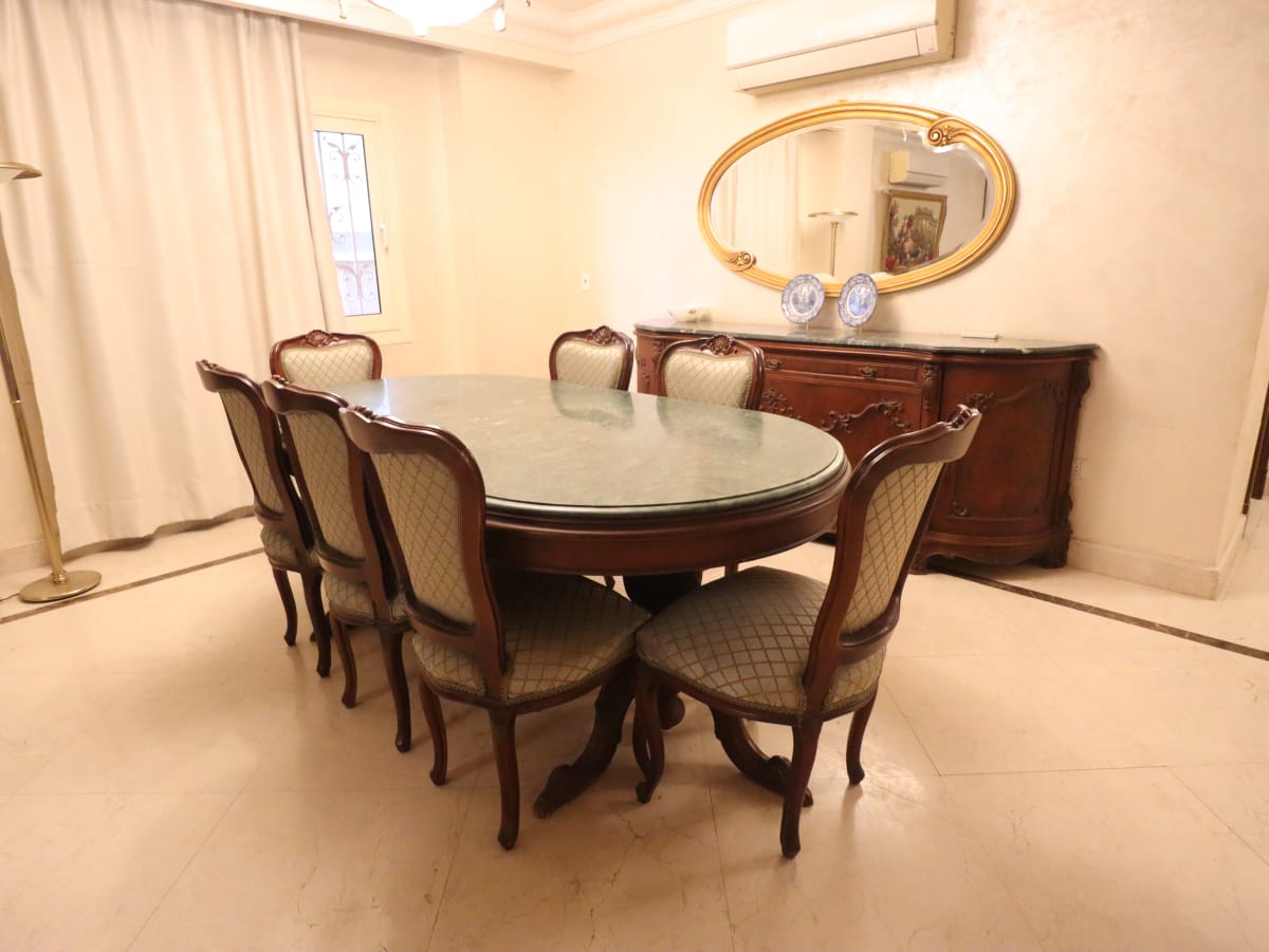 Furnished Ground-Floor Apartment with Private Garden in Prime Maadi