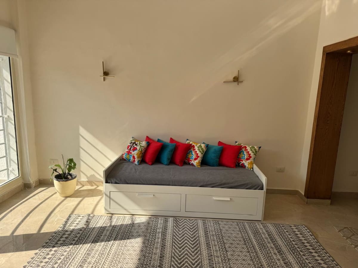 Charming Ground Floor With Airy Garden In Maadi Sarayat.