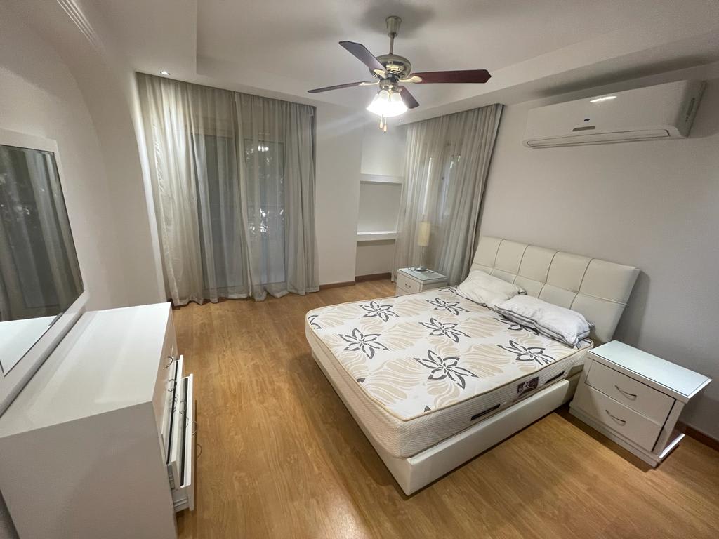 Furnished Apartment Overlooking Garden In Maadi Sarayat.