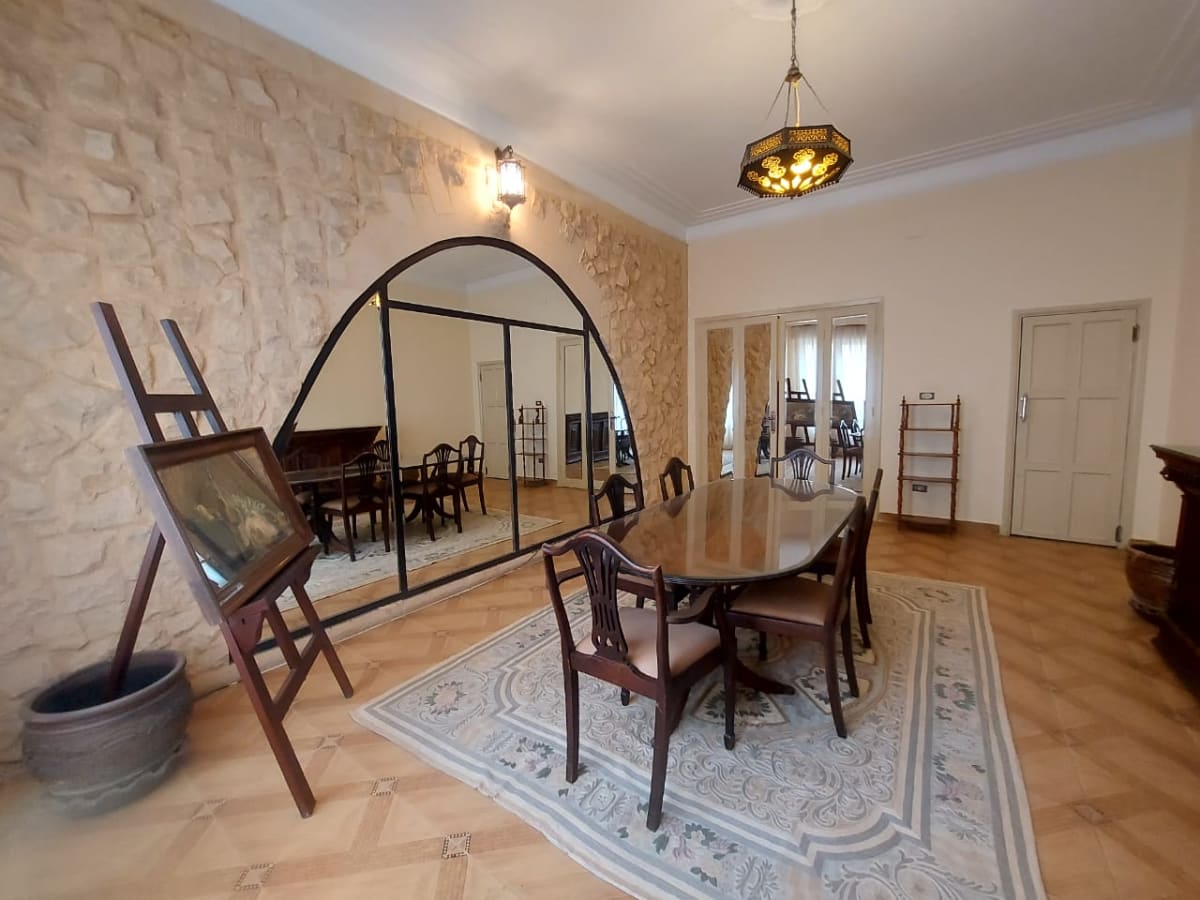 High ceiling Apartment For Rent In Zamalek.