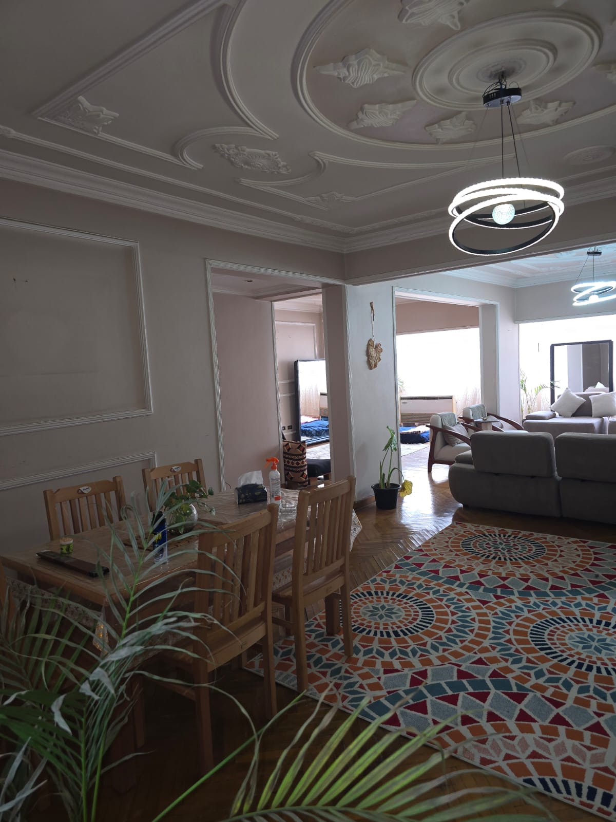 Sunny & Spacious Apartment with Large Reception in Maadi