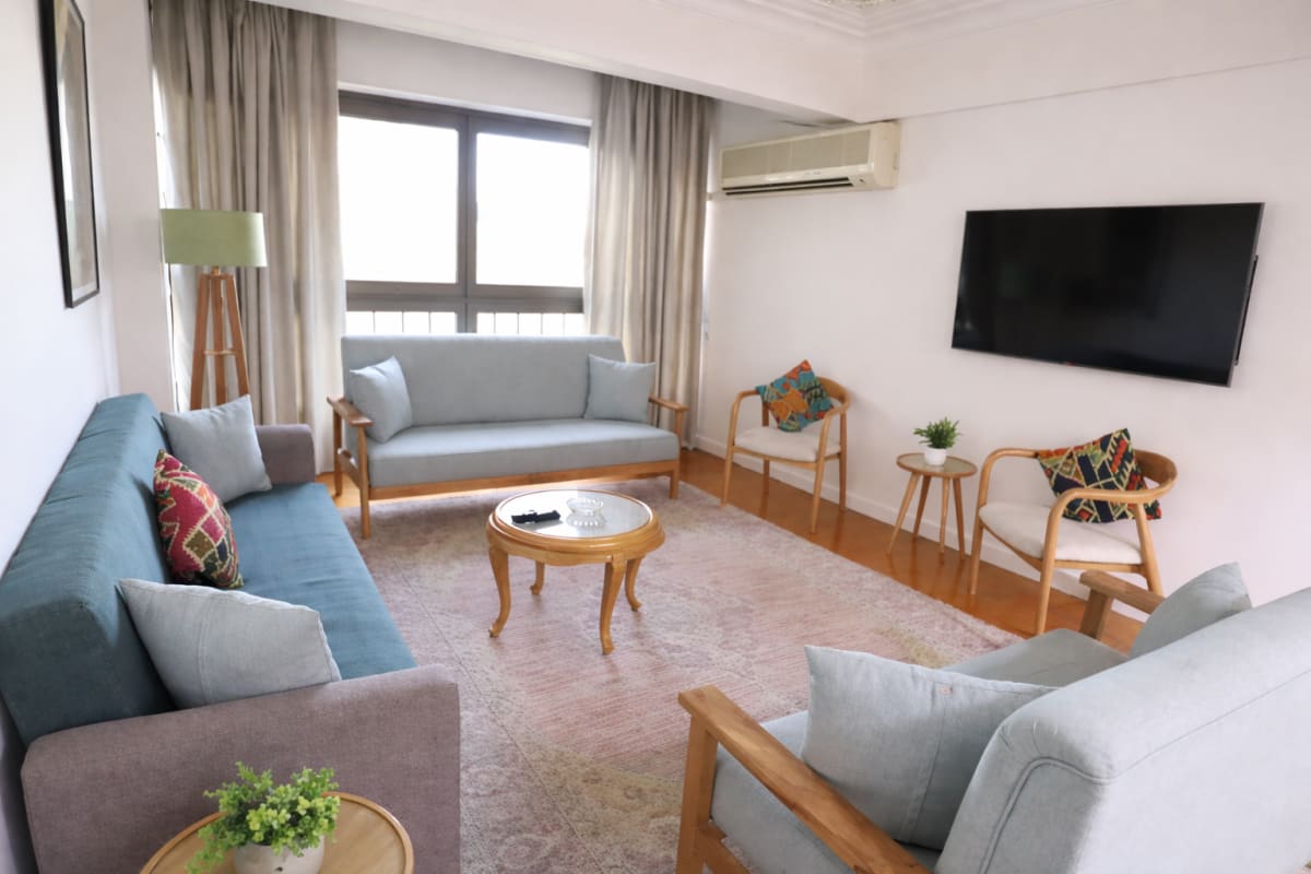 Prime Zamalek Rental | 2BR Apartment with Spacious Reception