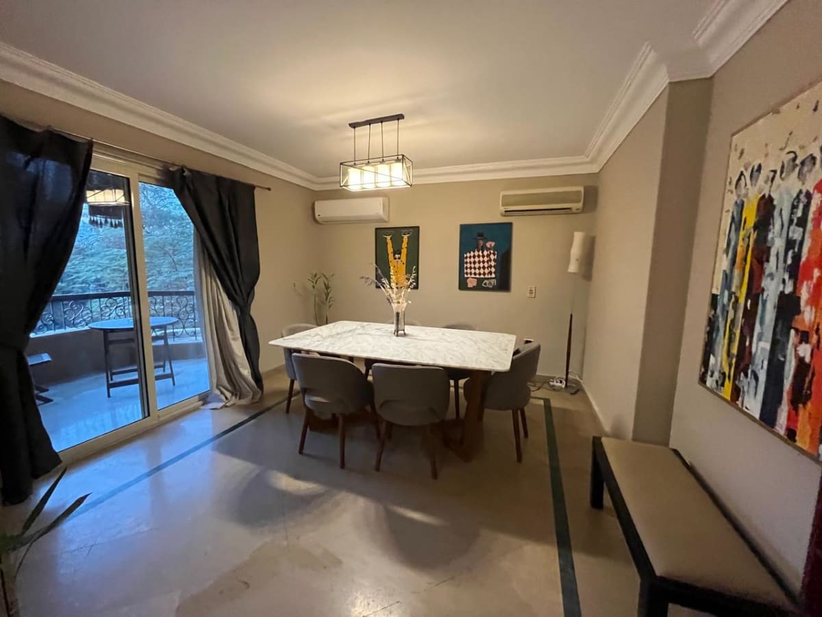 Spacious 3BR Apartment for Rent Maadi | 200 sqm with Balcony & Green Views