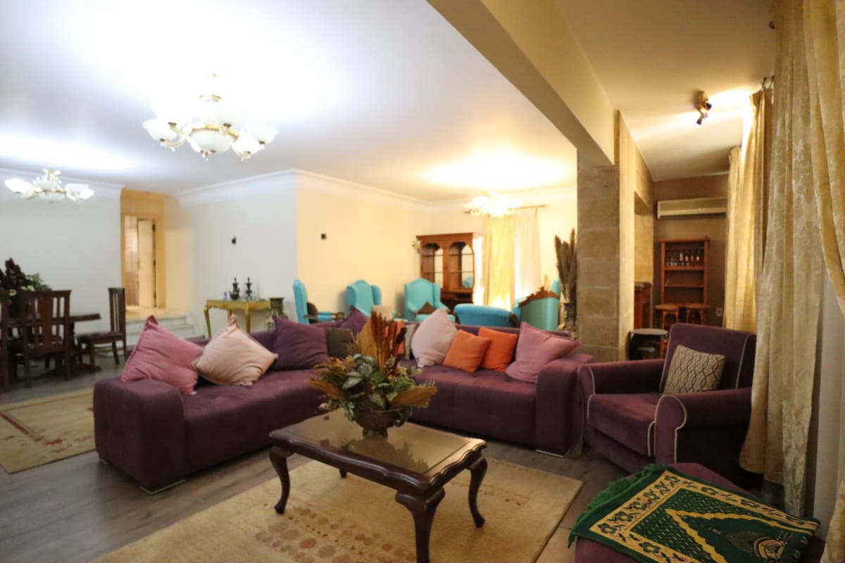 Bright 3 Bedroom Apartment for Rent in Maadi | Balcony & Natural Light
