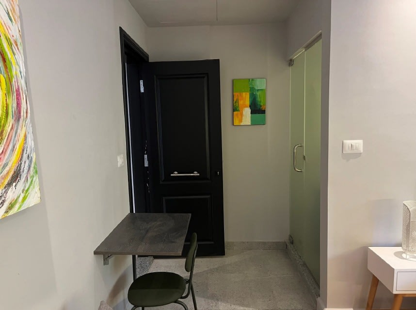 Warm With shared garden terrace Studio In Maadi Sarayat.