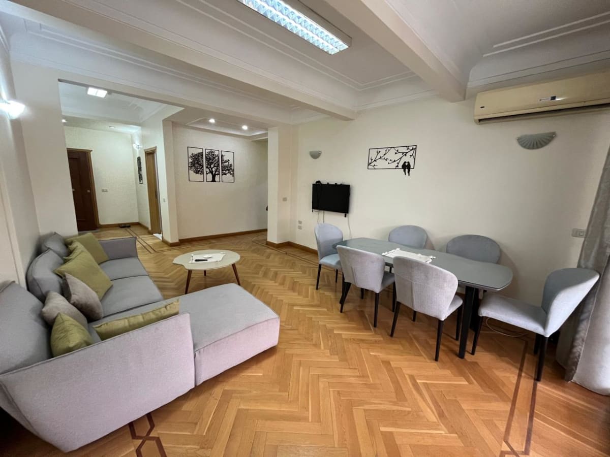 Bright 3BR Apartment with Balcony & Natural Light In Zamlek
