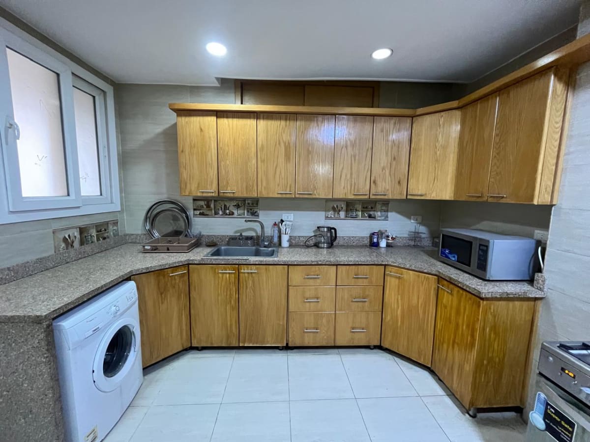 Bright 3BR Apartment with Balcony & Natural Light In Zamlek