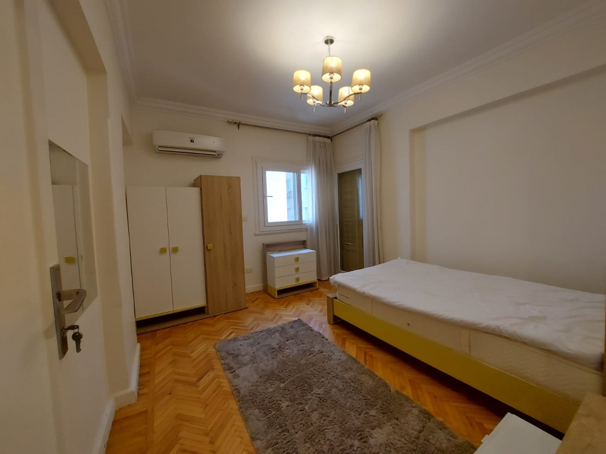 Serene 3-Bedroom Apartment with Green Views in Zamalek
