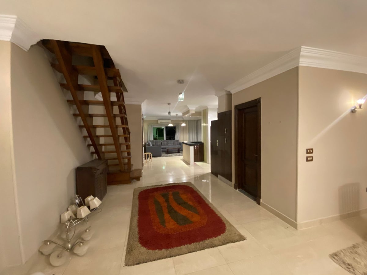 Elegant 3BR Duplex in Maadi - Open Living & Balcony