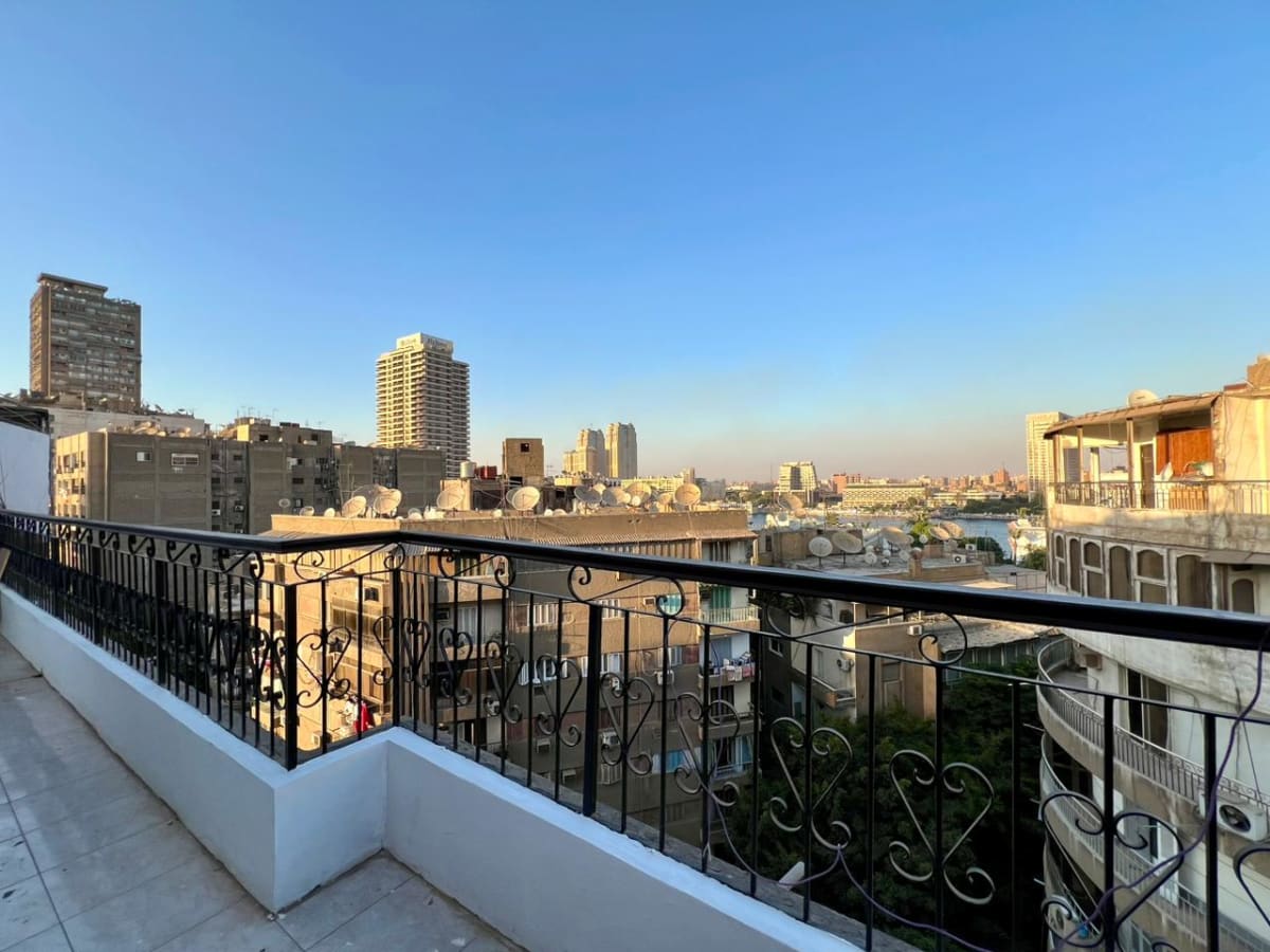 Apartment With Wide Balcony In Zamalek|150SQM.