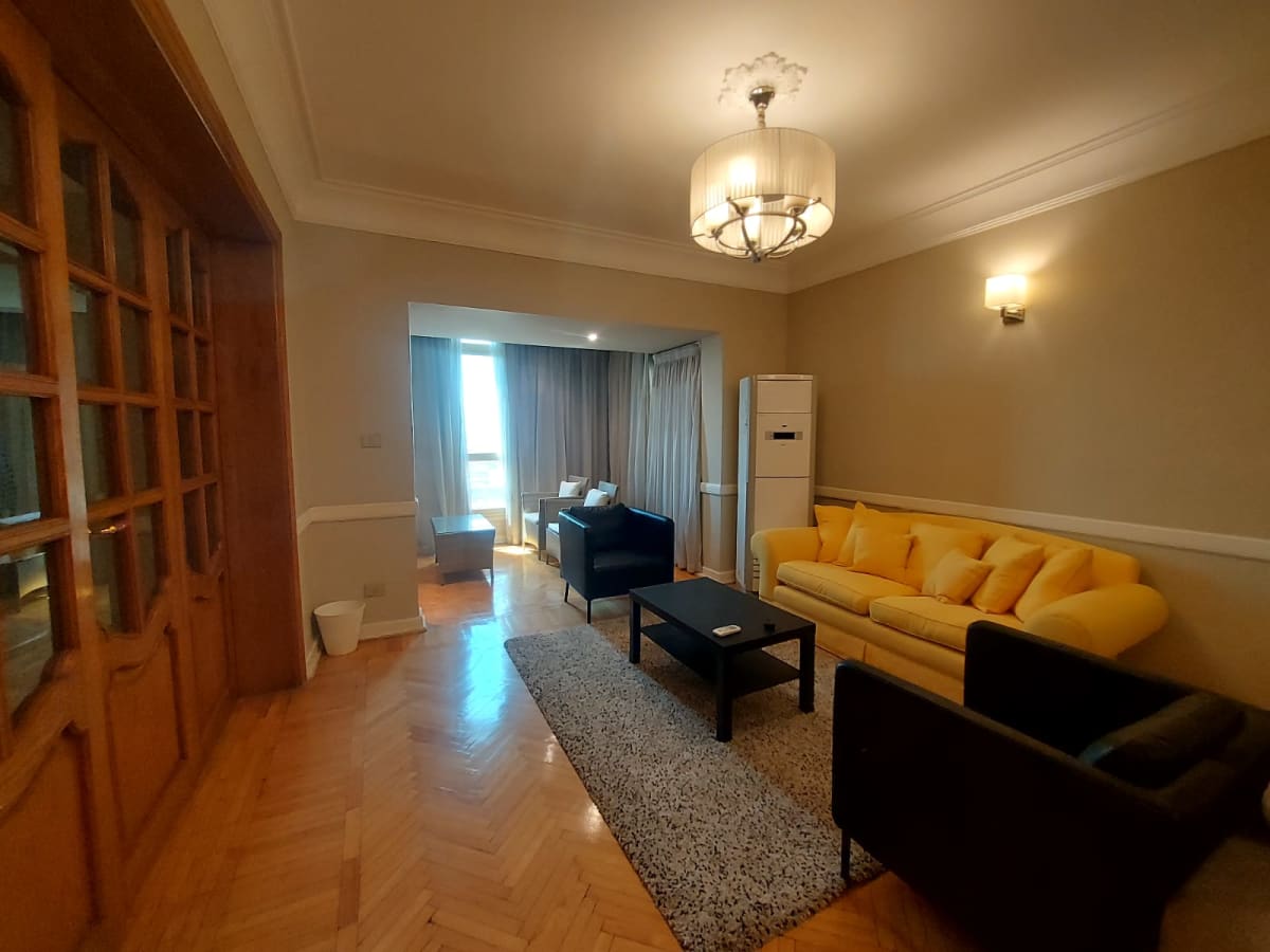 Looking View Nile Apartment For Rent In Zamalek