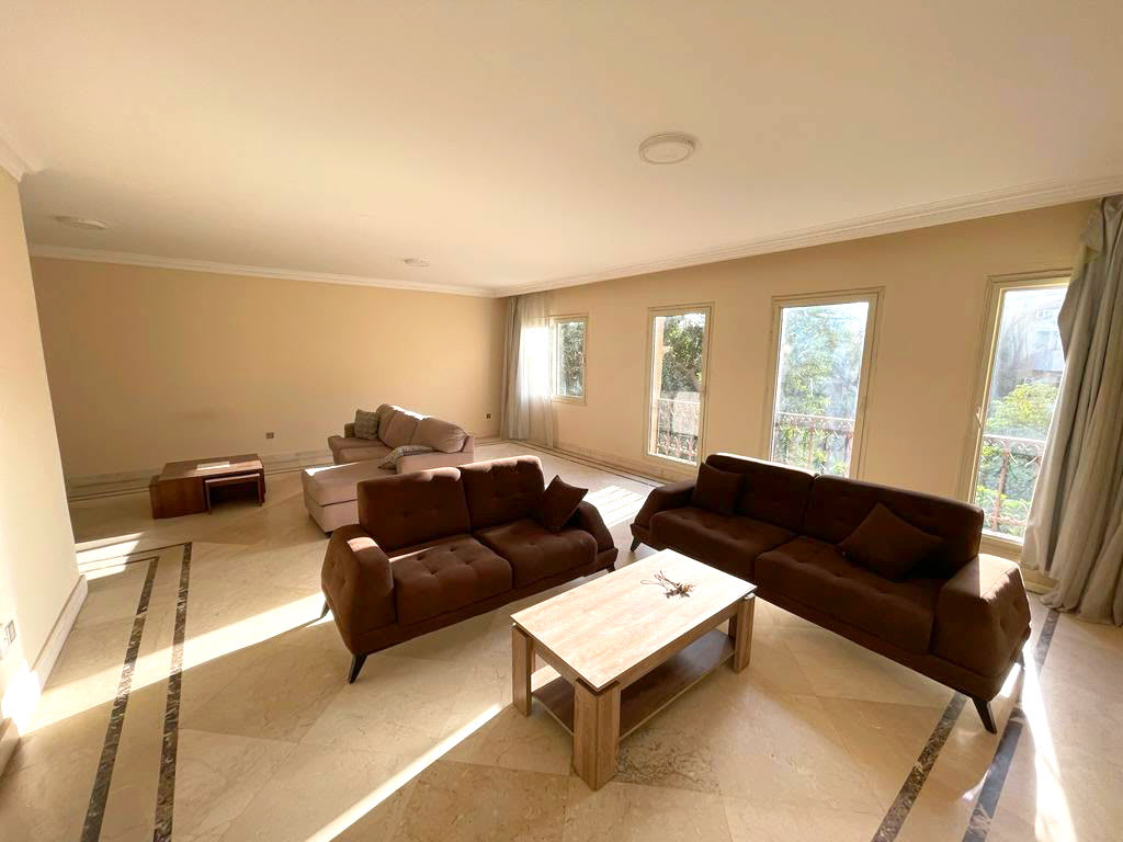 Elegant Apartment With Shared Pool Access In Sarayat Maadi.