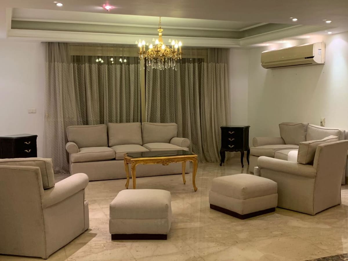 Premium Ground Floor Apartment For Rent With Pool in Maadi Sarayat.