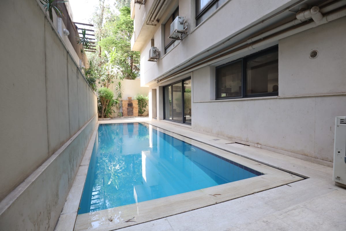 4BR Ground Floor for Rent in Maadi with Private Pool & Garden