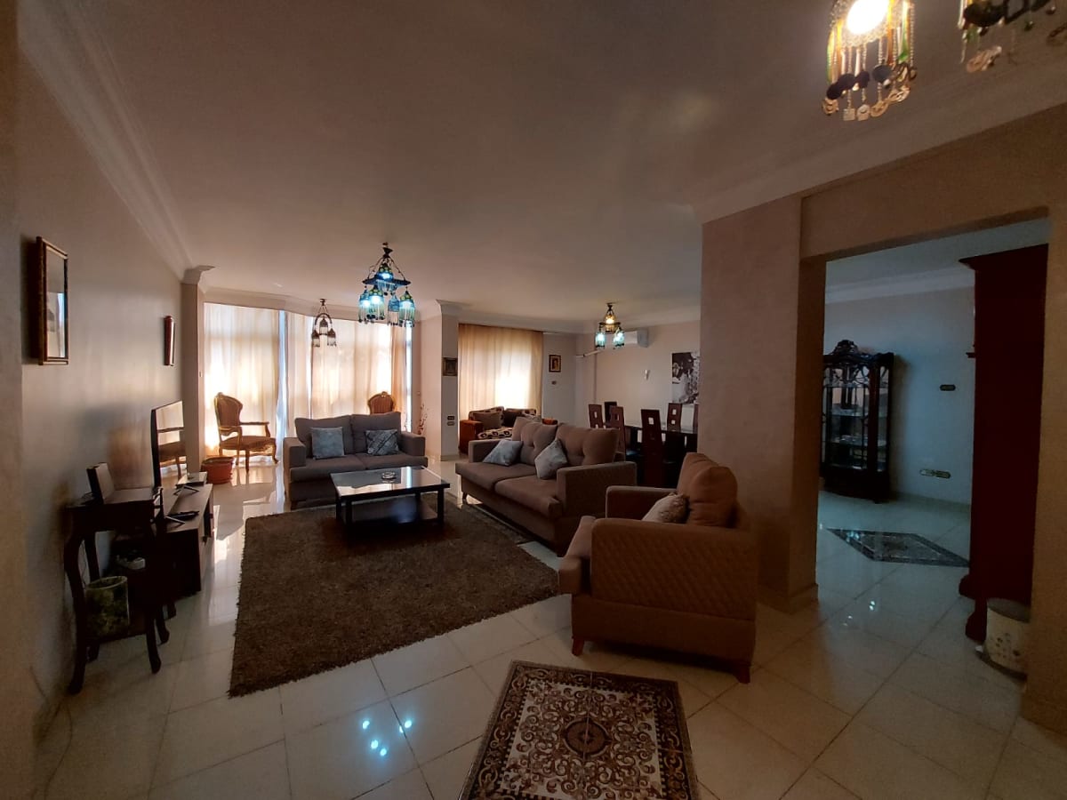 Bright 3BR Apartment with Balcony In Zamalek