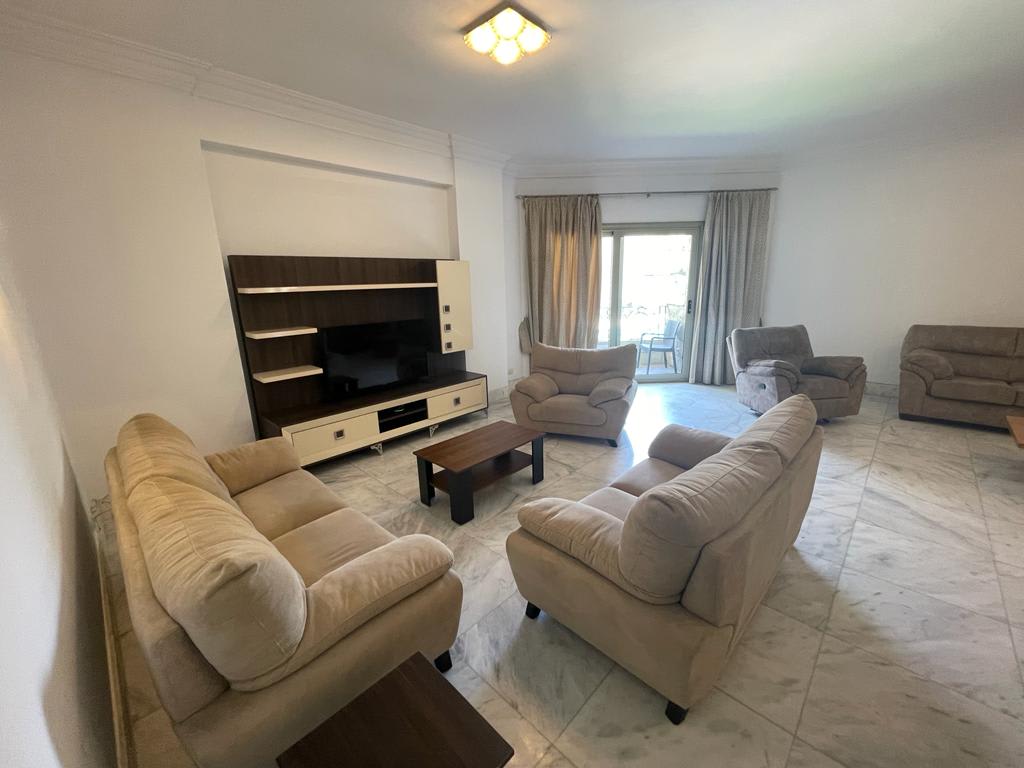 Modern 3BR Apartment in Maadi with Shared Pool & Garden