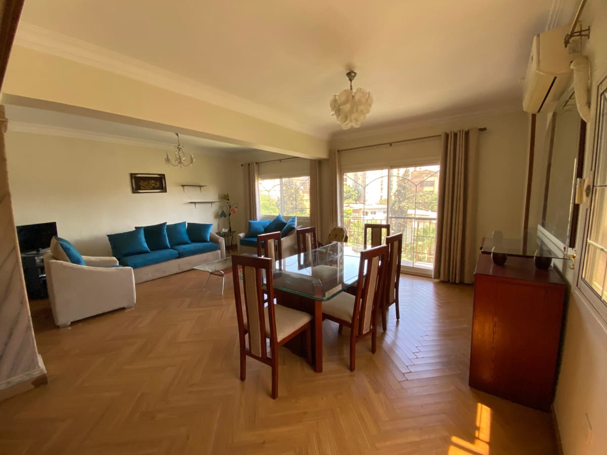Bright & Airy Fully Furnished Apartment For Rent In Maadi Degla.