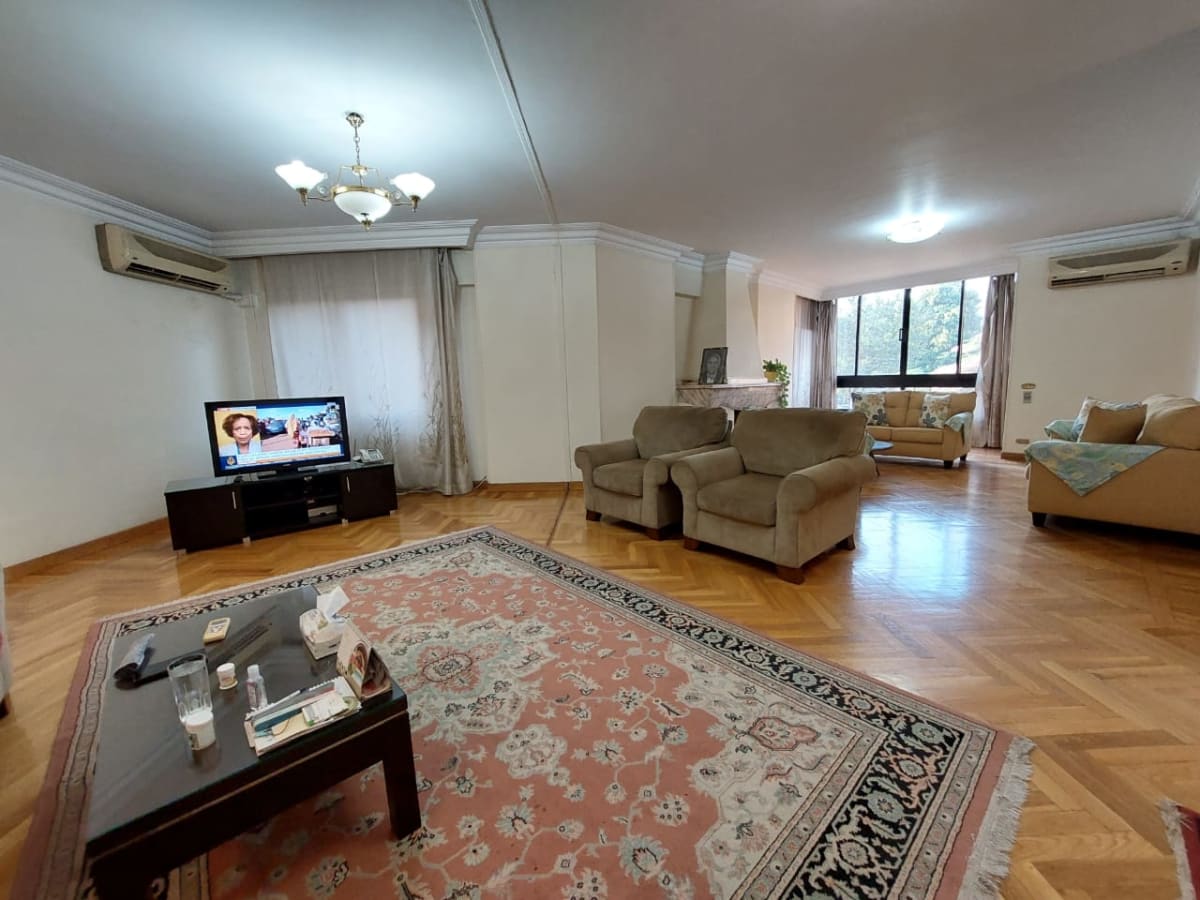 Bright & Spacious Apartment with Shared Pool In Maadi Sarayat.