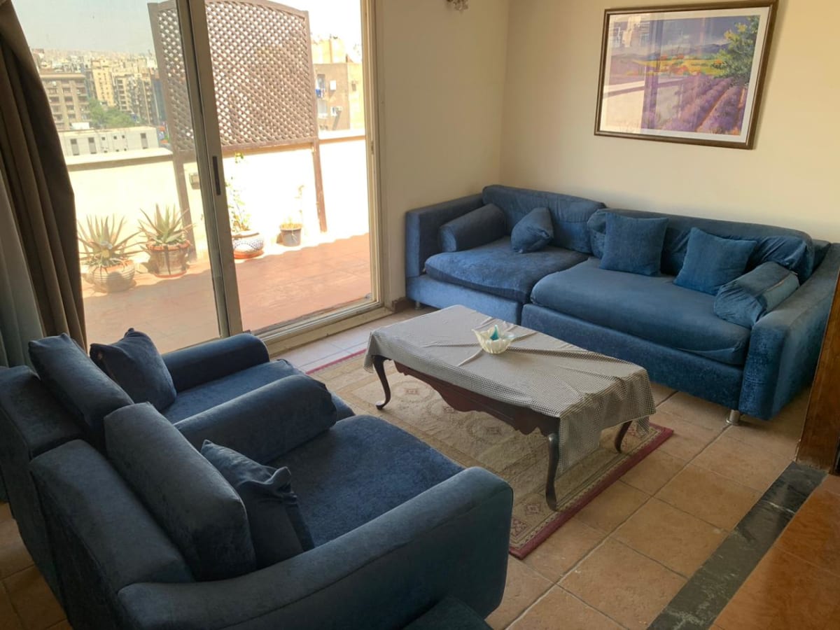 Stunning Furnished Rooftop For Rent With Terrace In New Maadi.