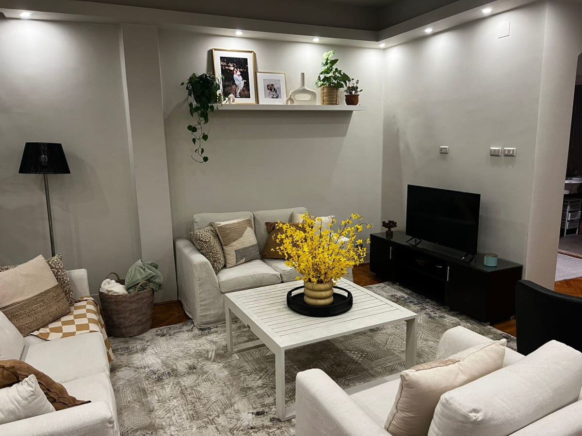 Modern Apartment With American Kitchen Located In Maadi Sarayat.