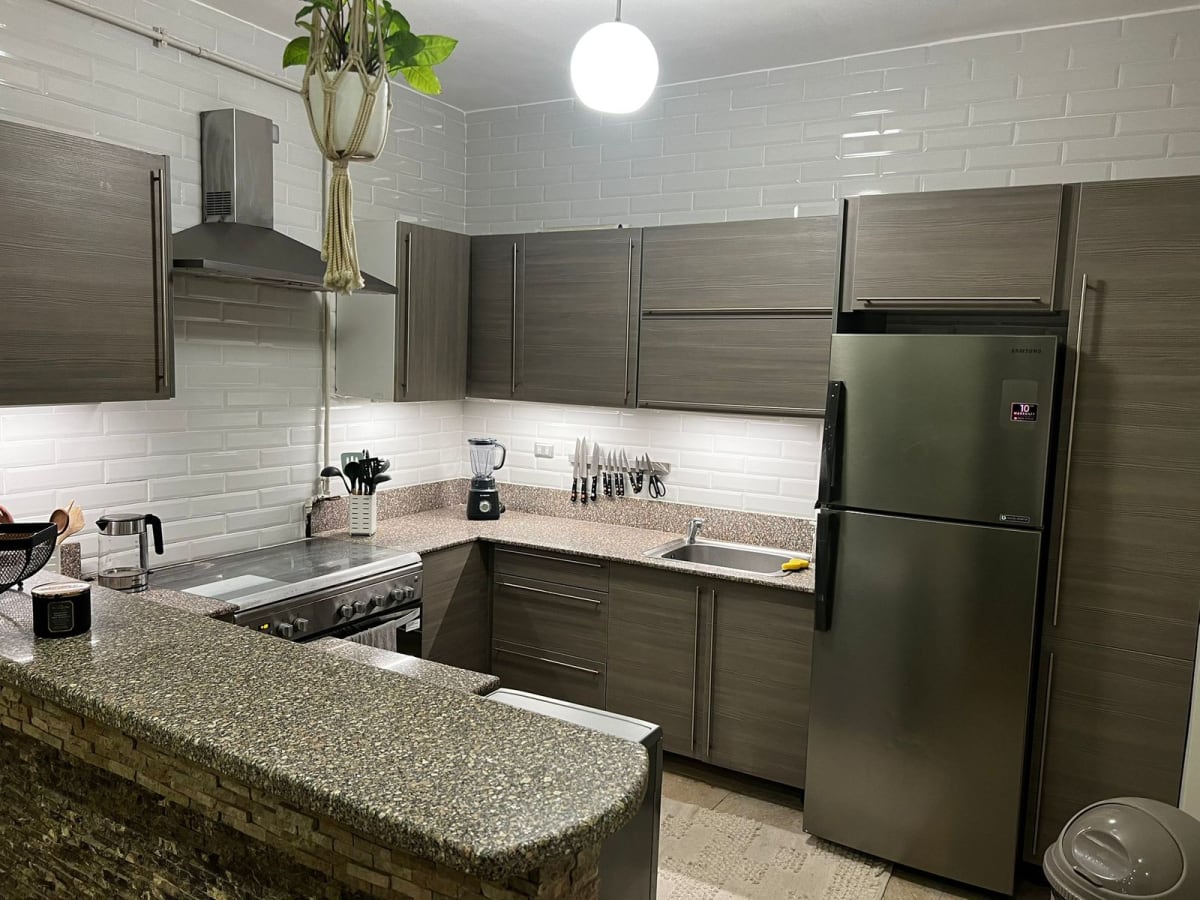 Modern Apartment With American Kitchen Located In Maadi Sarayat.