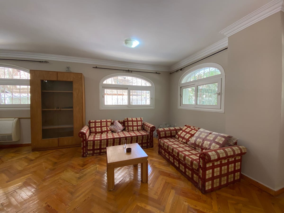 Sophisticated Duplex Ground-Floor For Rent In Maadi Degla.
